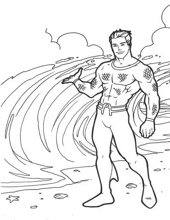 Aquaman Coloring Pages 25