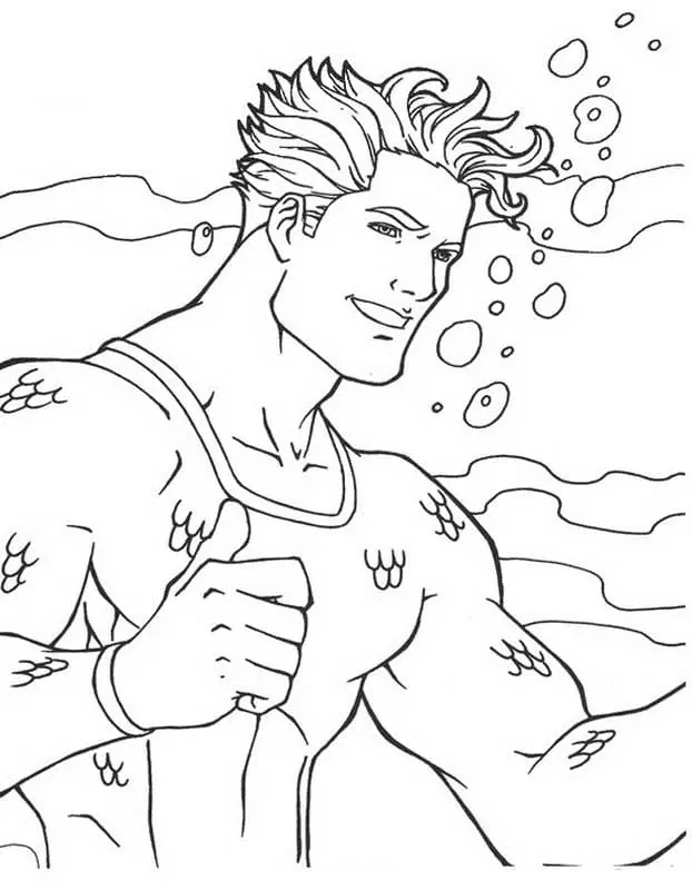 Aquaman Coloring Pages 26