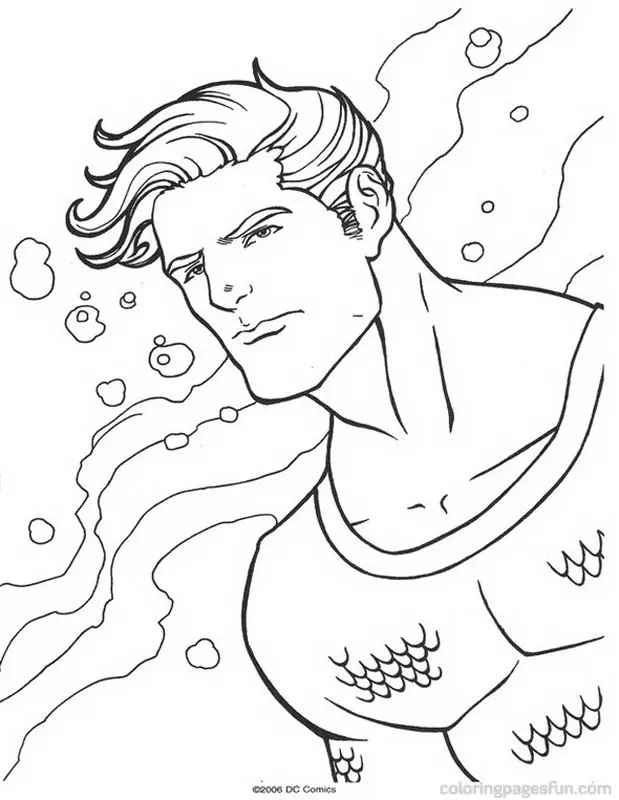 Aquaman Ausmalbilder 33