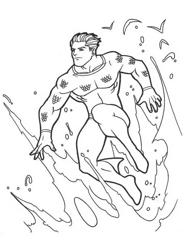 Aquaman Ausmalbilder 44