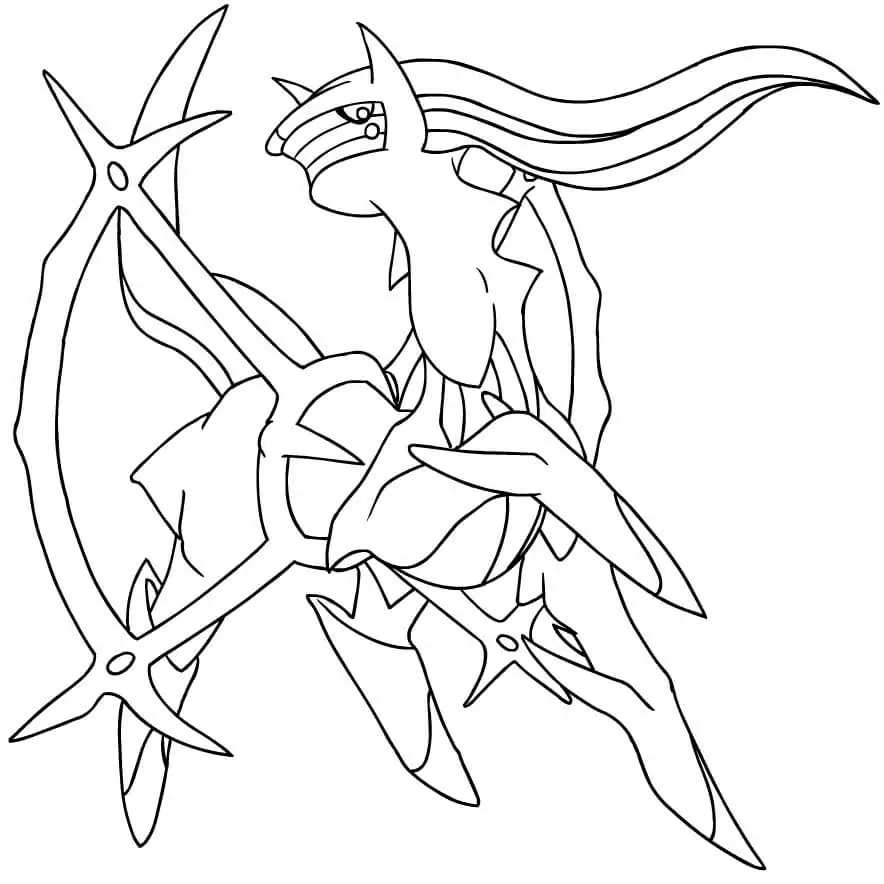 Arceus Coloring Pages