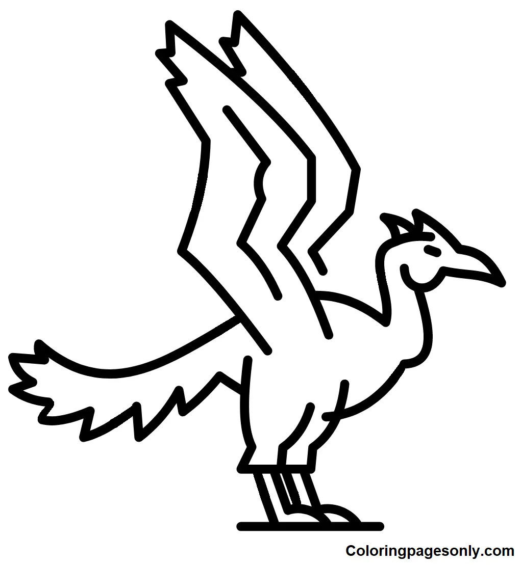 Desenhos de Arqueopterix Para Colorir