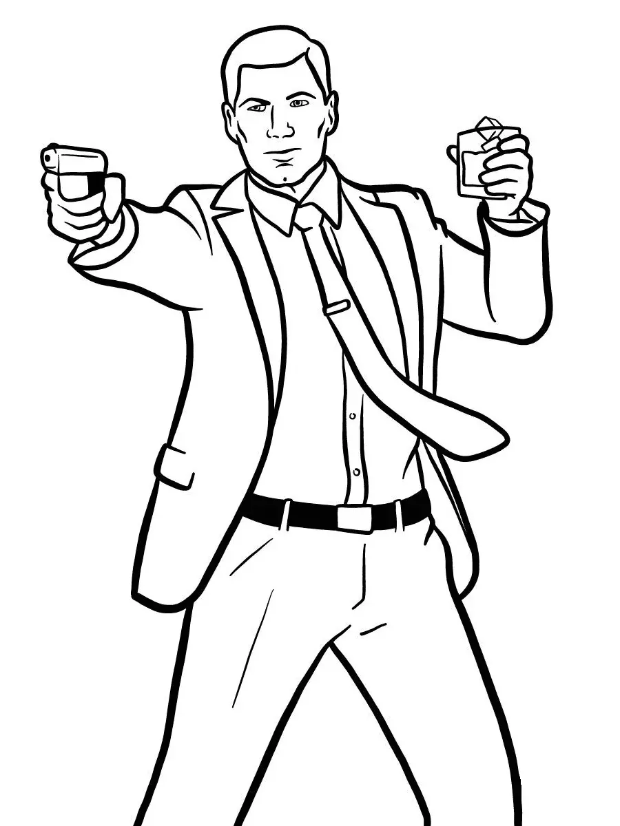Arquero Para Colorear 11