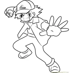 Ash Ketchum Coloring Pages 2