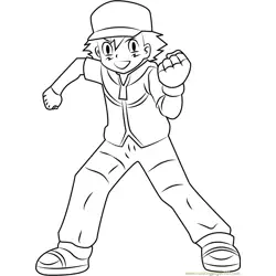 Ash Ketchum Coloring Pages 5