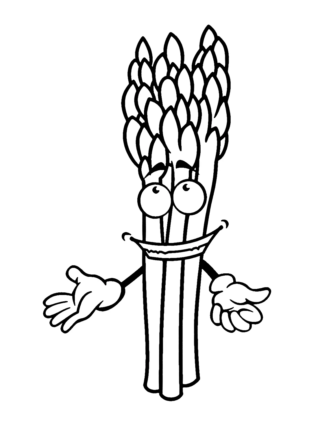 Desenhos de Aspargos Para Colorir 4