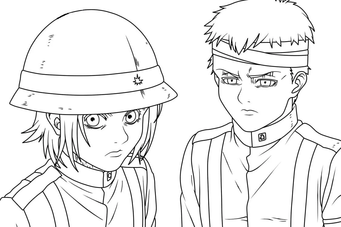 Attack On Titan AOT Coloring Pages 7