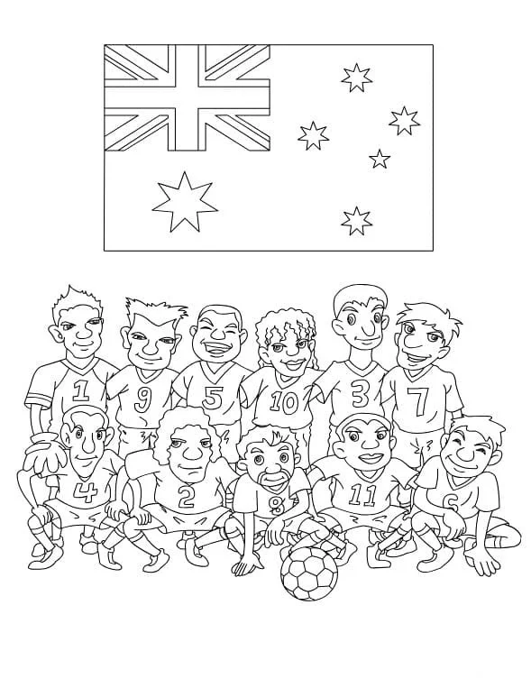 Desenhos de Australia Para Colorir 11