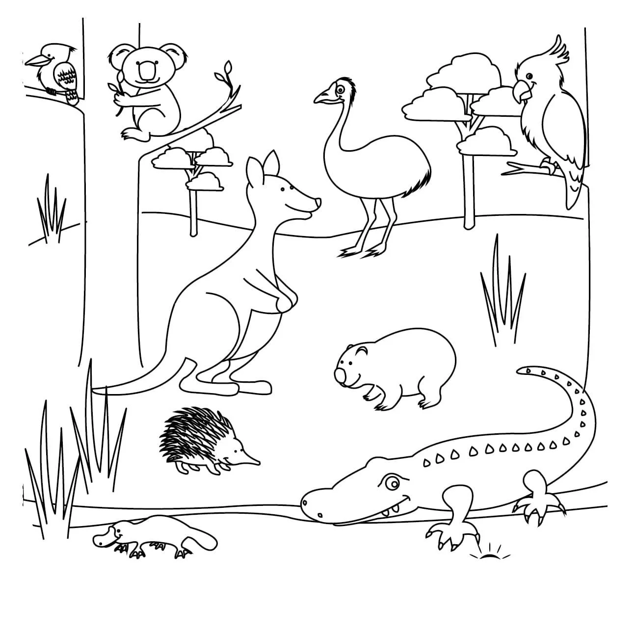 Desenhos de Australia Para Colorir 40
