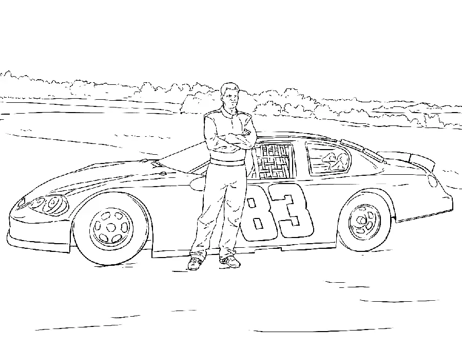 Autosport Coloring Pages 8