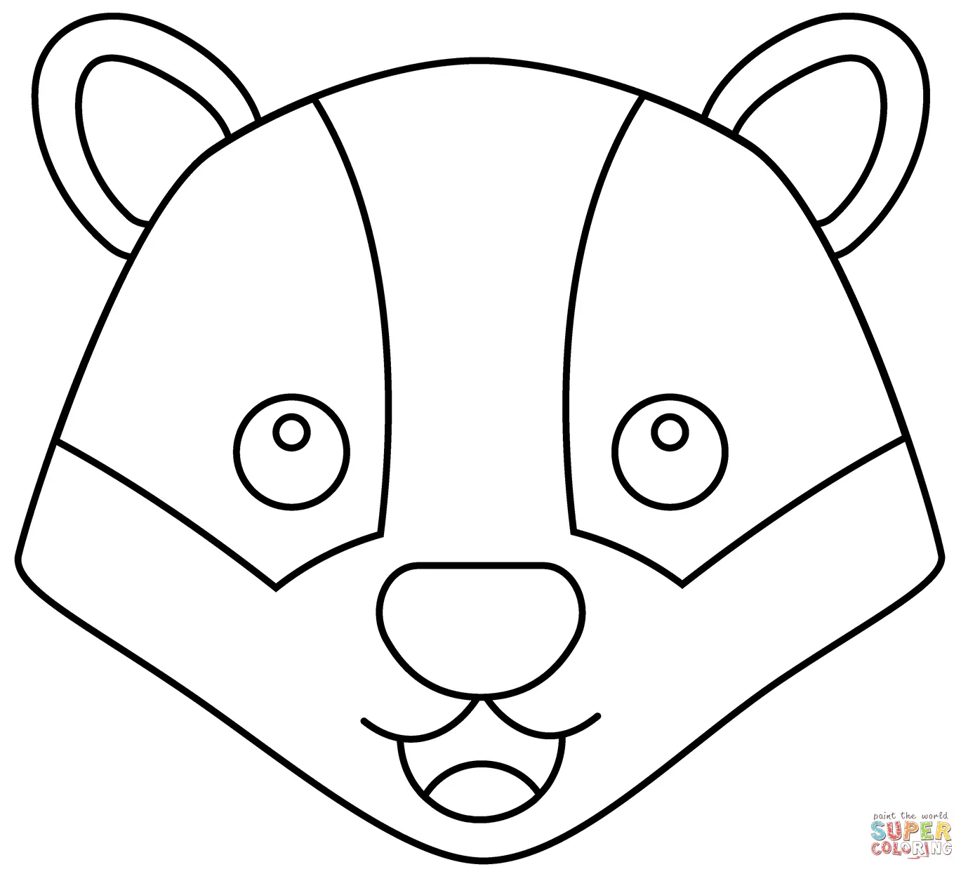 Badgers coloring pages 6