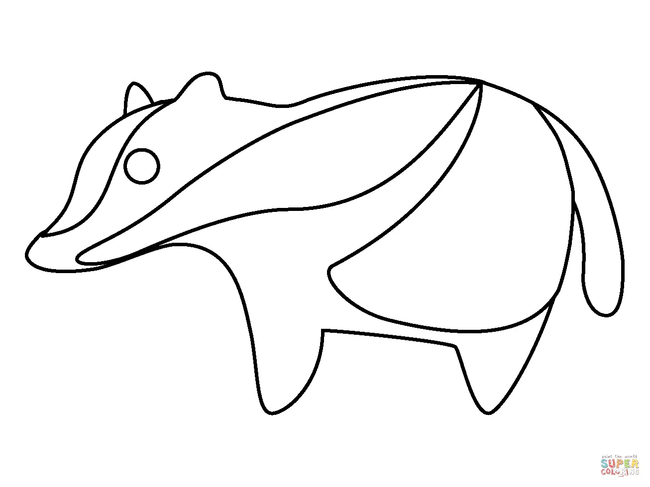 Badgers coloring pages 7