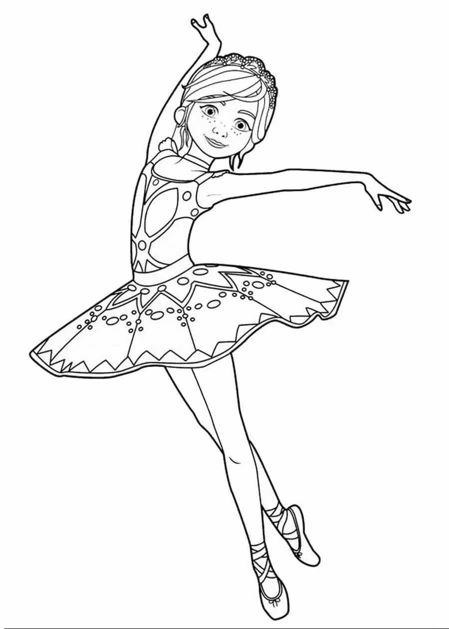 Ausmalbilder Ballerina 10