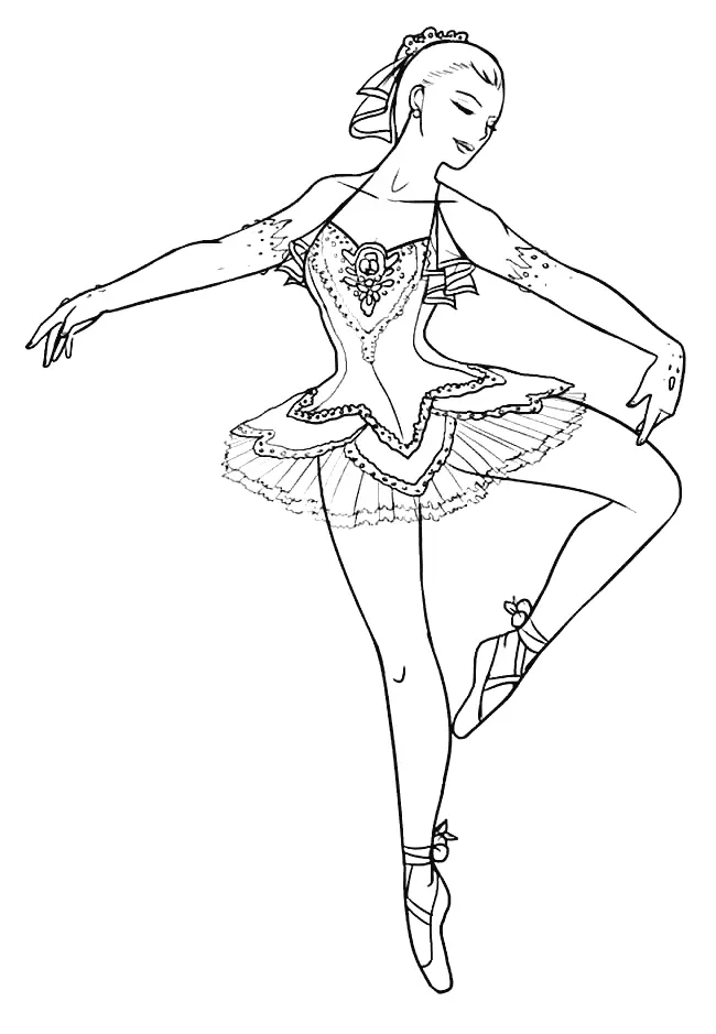 Ausmalbilder Ballerina 11