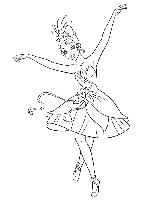 Ausmalbilder Ballerina 17