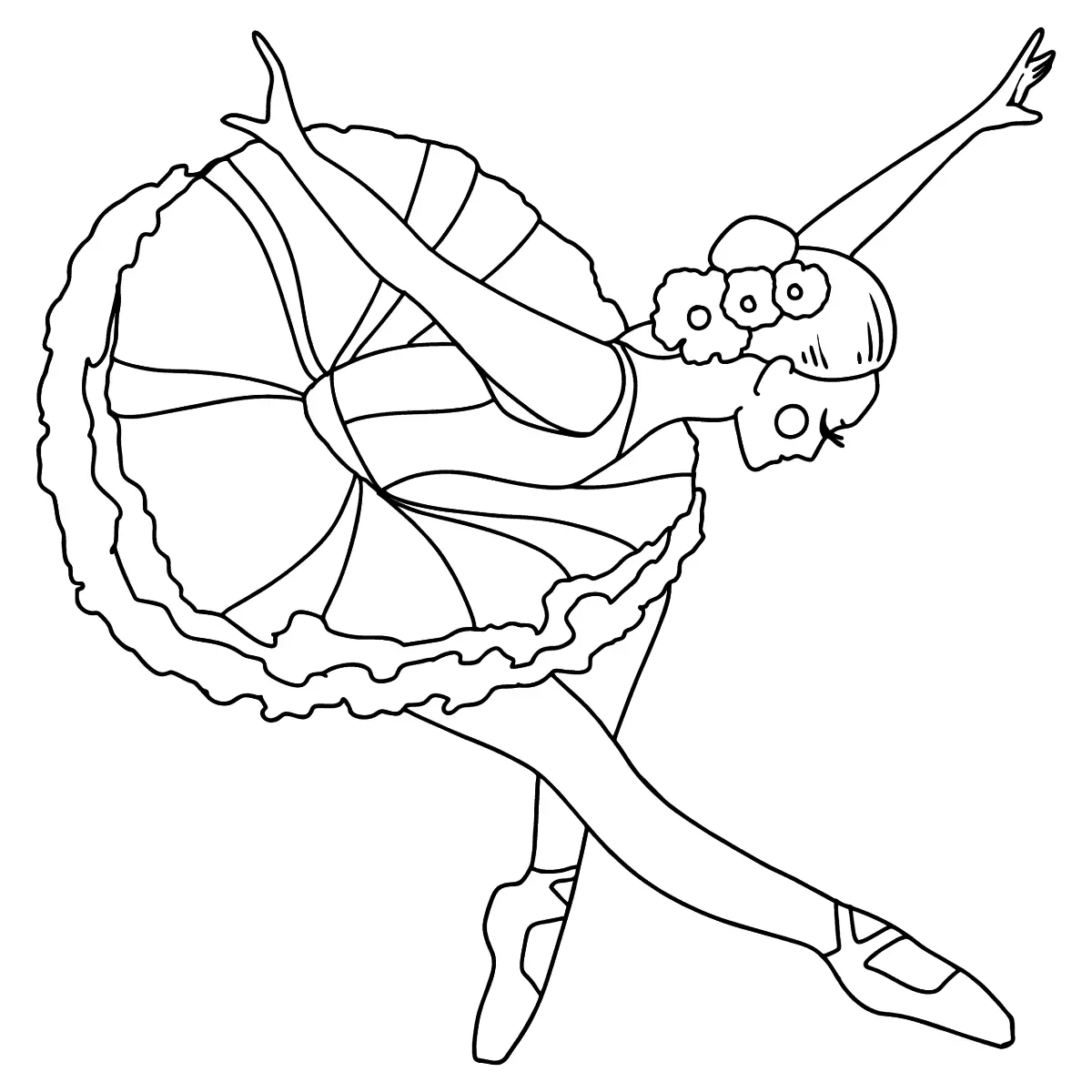 Ausmalbilder Ballerina 21