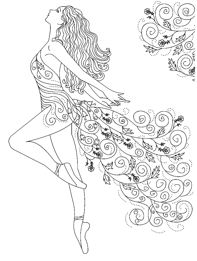 Ballerina Coloring Pages 22