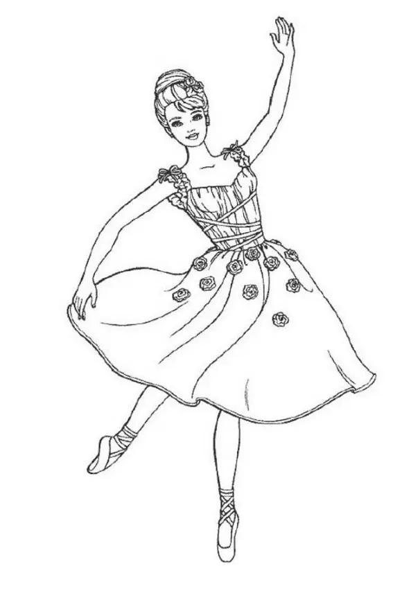 Ballerina Coloring Pages 34