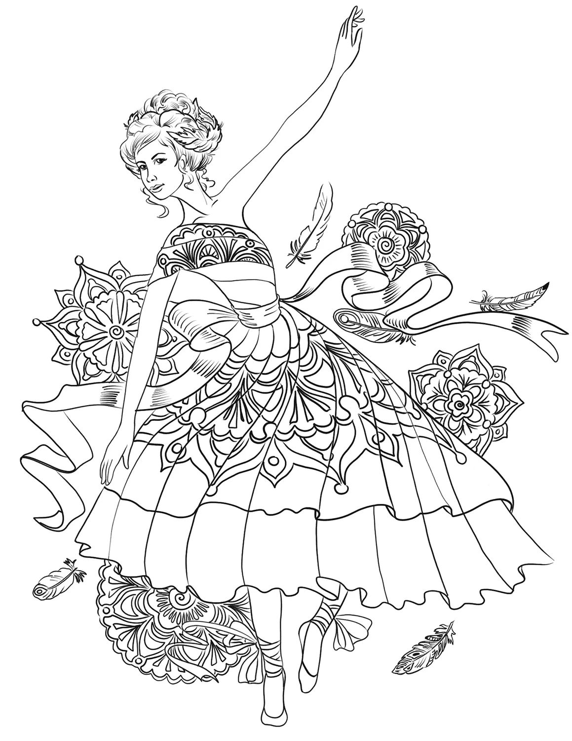 Ausmalbilder Ballerina 44