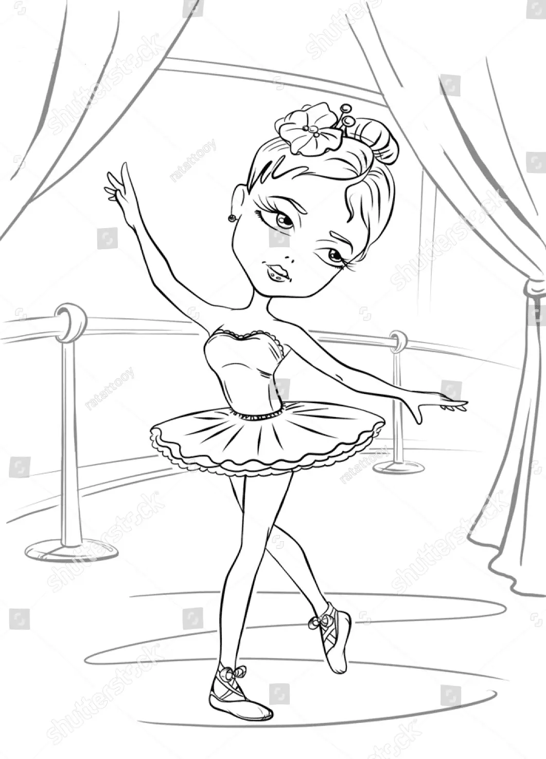 Ausmalbilder Ballerina 46