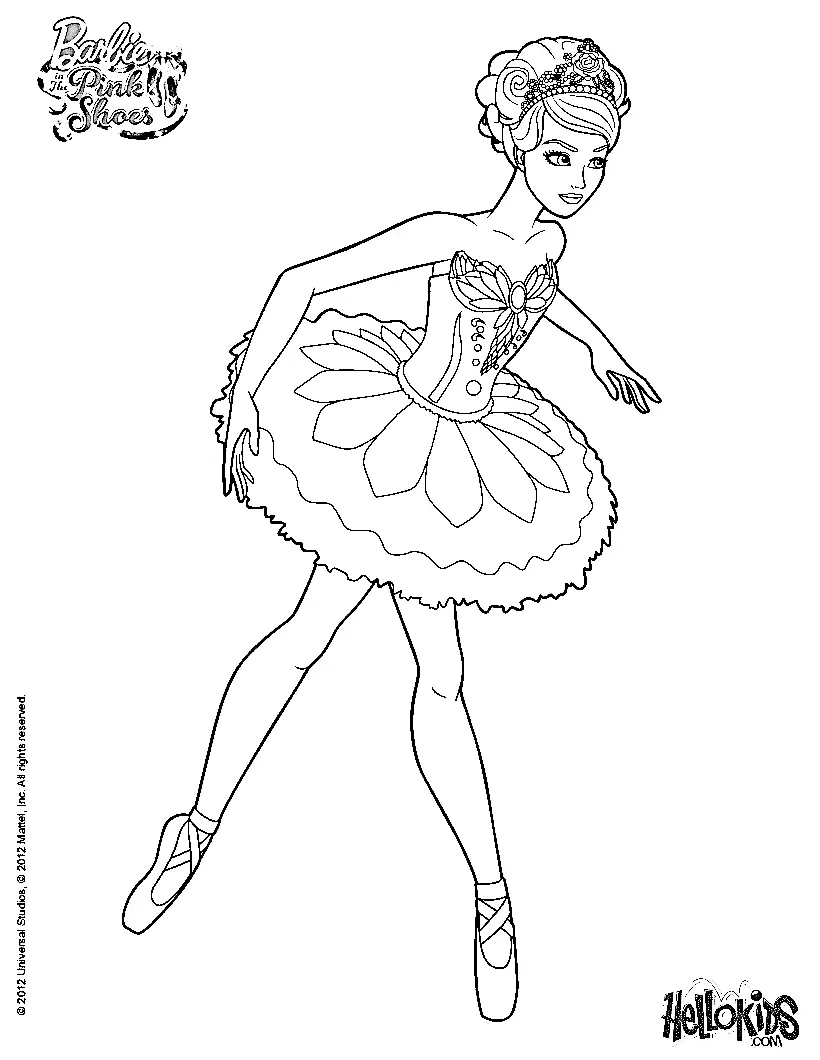 Ballerina Coloring Pages 5
