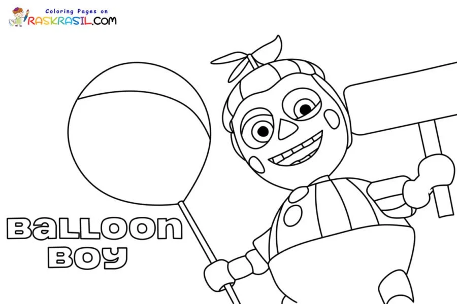 Balloon Boy Ausmalbilder 1