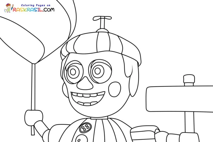 Balloon Boy Coloring Pages 2
