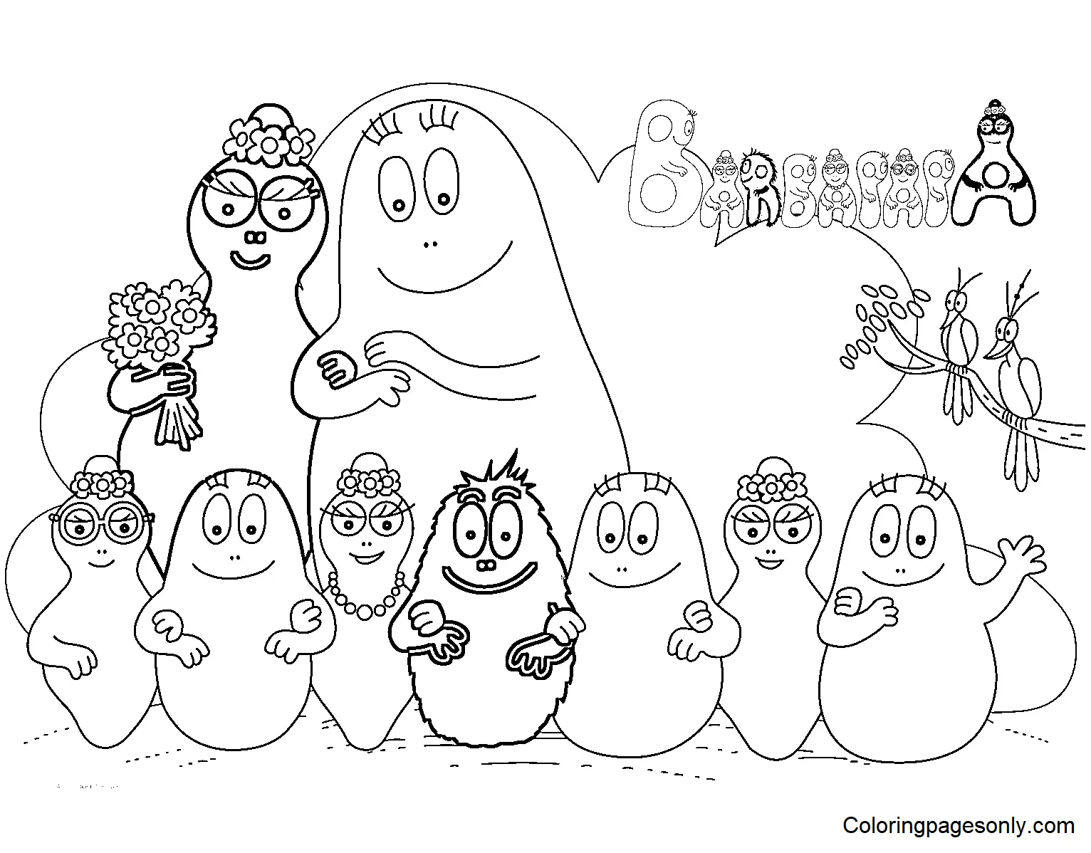 Barbapapa Ausmalbilder 1