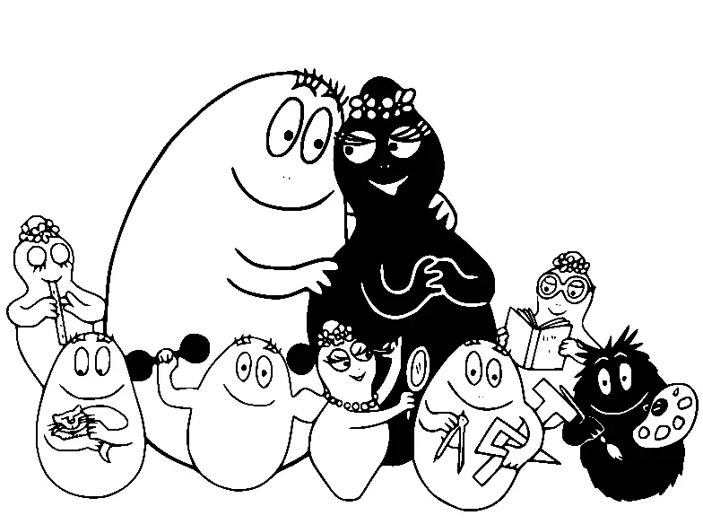 Barbapapa Para Colorear 6