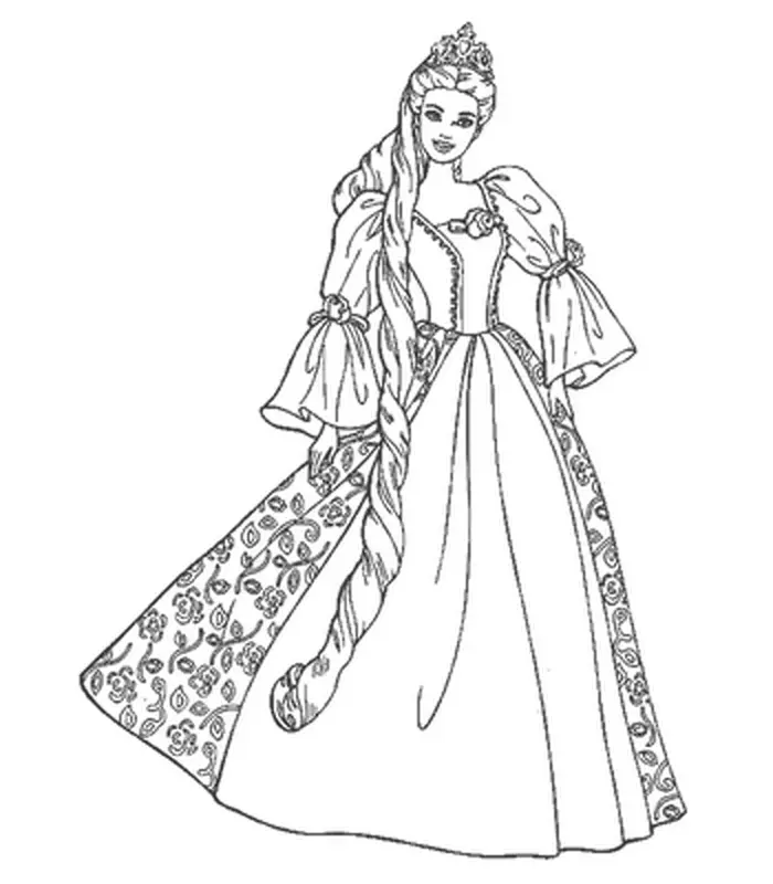Desenhos de Natal Da Barbie Para Colorir 7