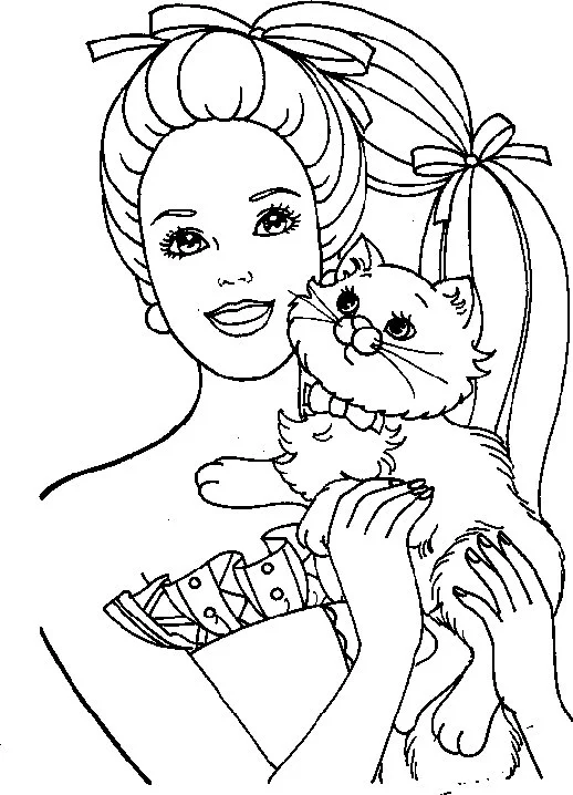 Barbie Y Sus Caballos Para Colorear 28