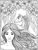 Barbie Y Sus Caballos Para Colorear 37