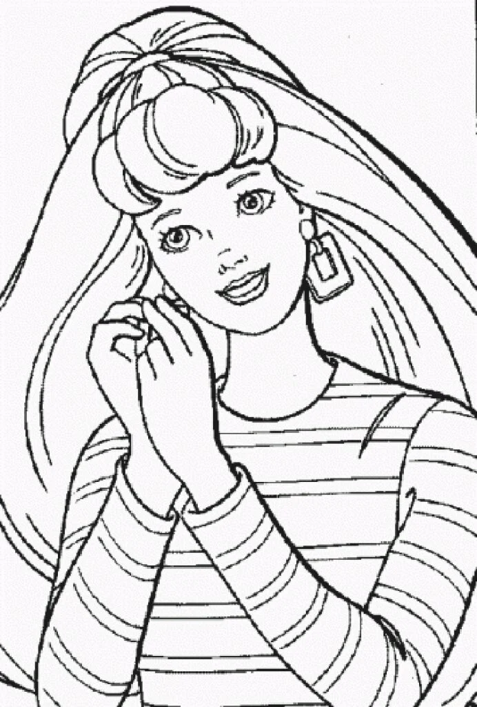 Barbie Y Sus Caballos Para Colorear 38