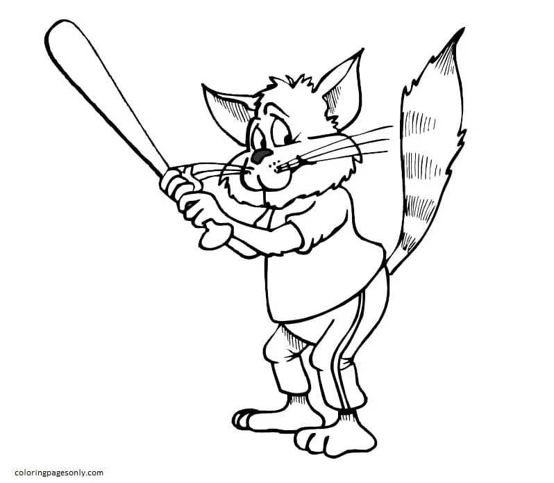 Desenhos de Basebol Para Colorir 35