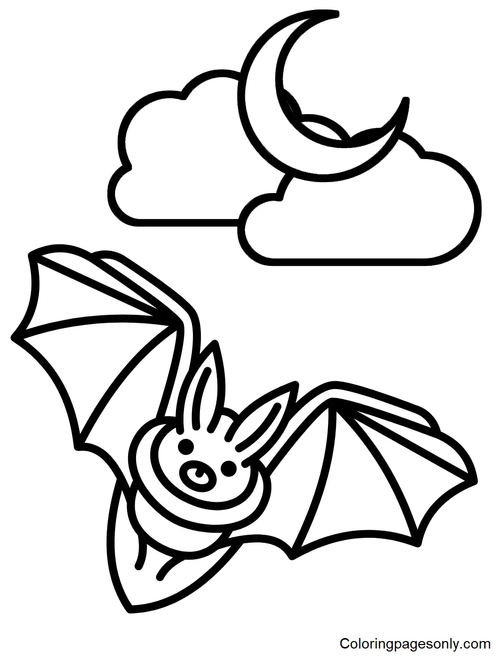Desenhos de Morcegos Para Colorir 19