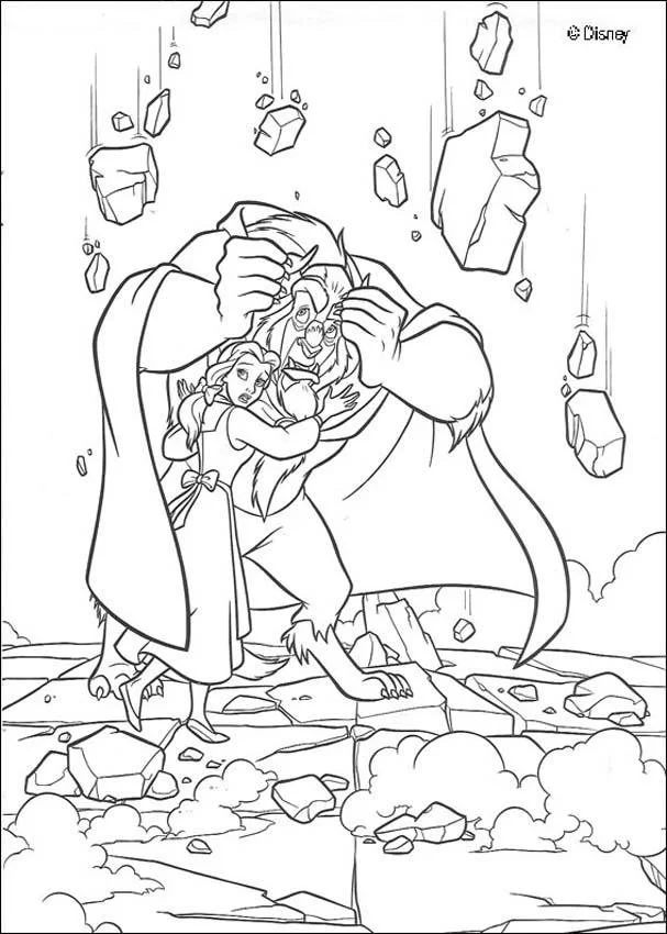 Desenhos de Bela E A Fera Para Colorir 10