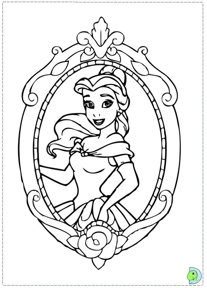 Desenhos de Bela E A Fera Para Colorir 14