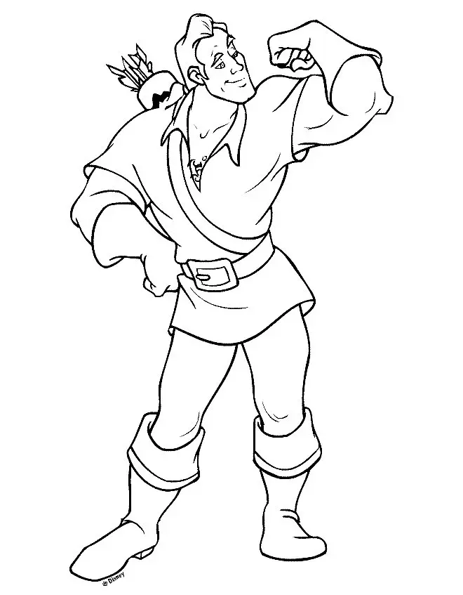 Beauty and the Beast Coloring Pages 17