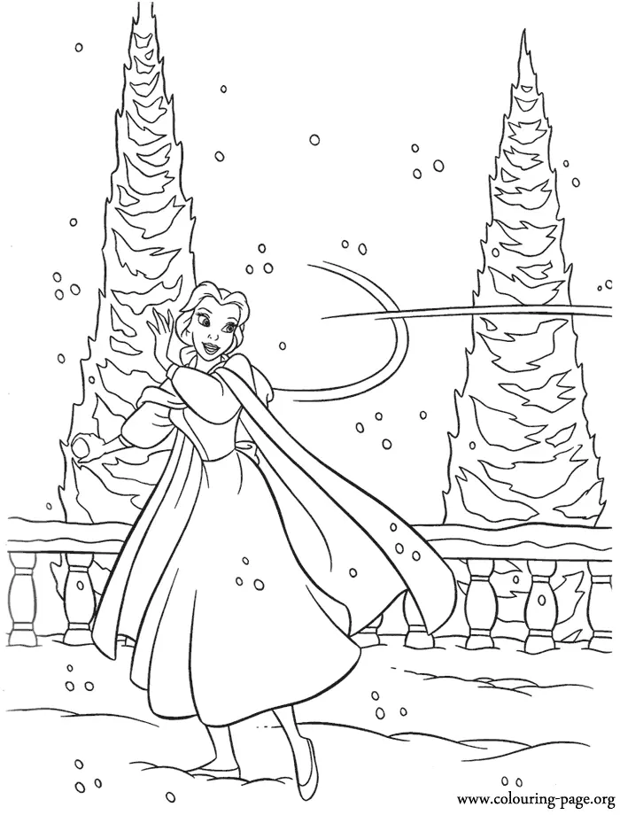 Beauty and the Beast Coloring Pages 42