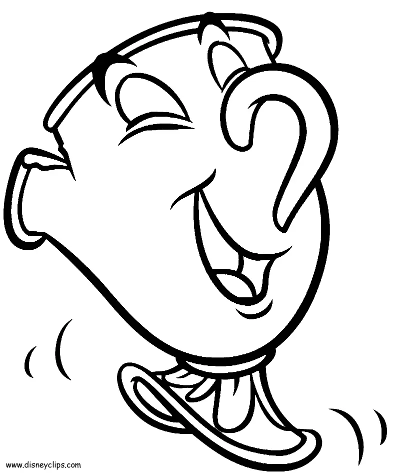 Beauty and the Beast Coloring Pages 49