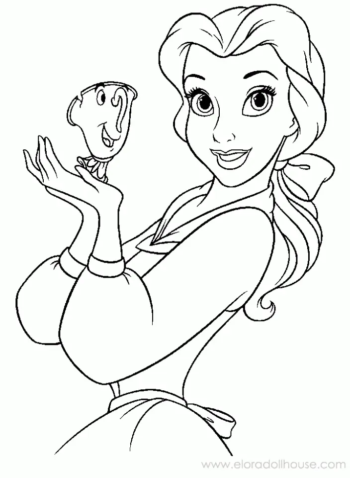 Beauty and the Beast Coloring Pages 6
