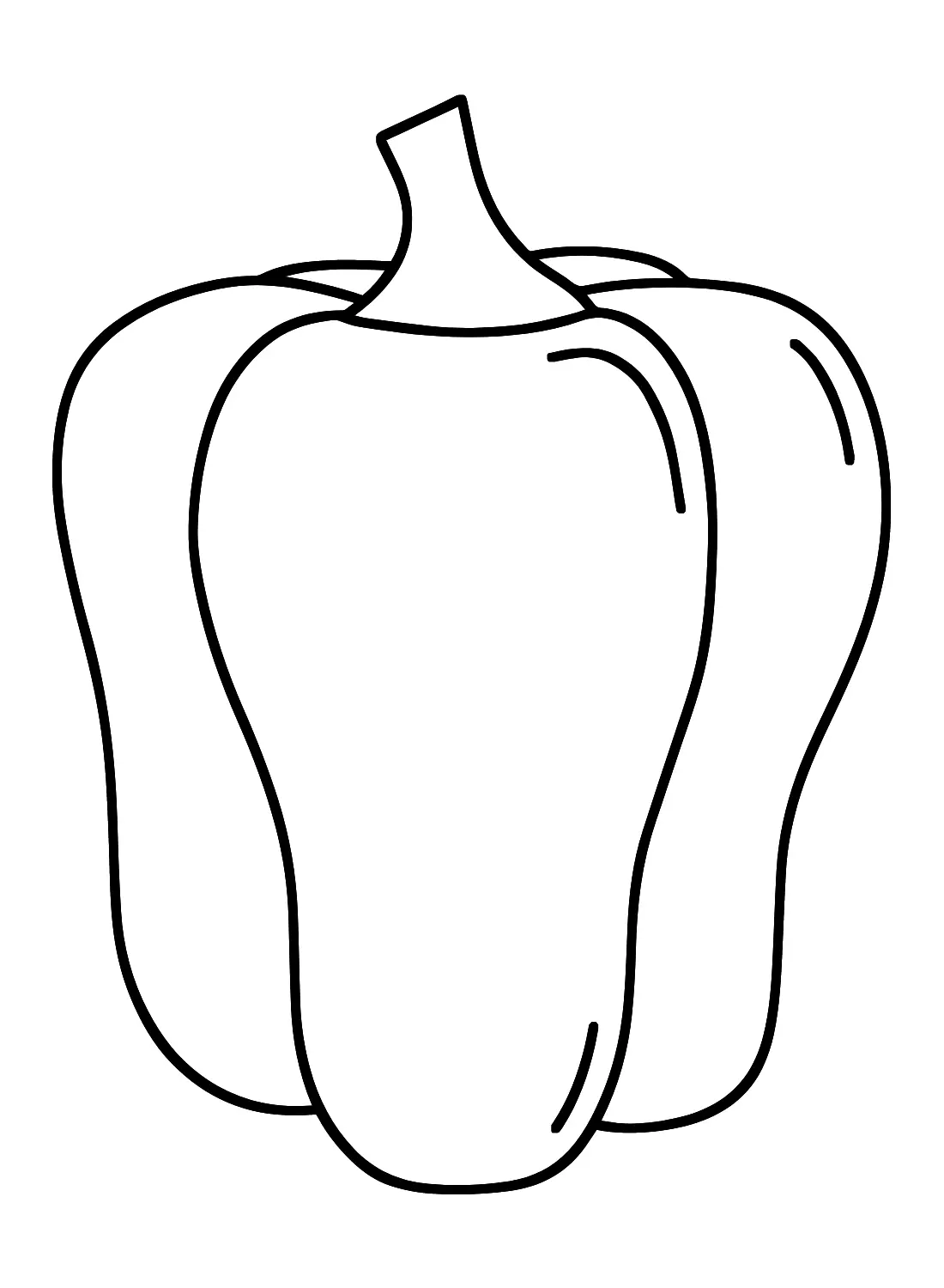 Bell Pepper Coloring Pages 6