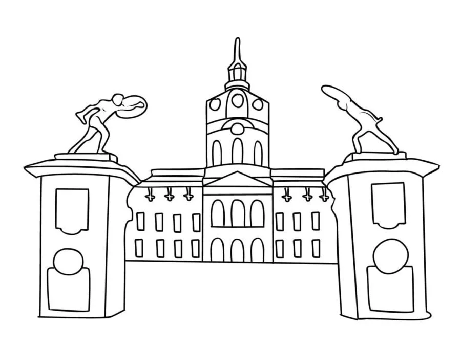 Desenhos de Berlim Para Colorir 11