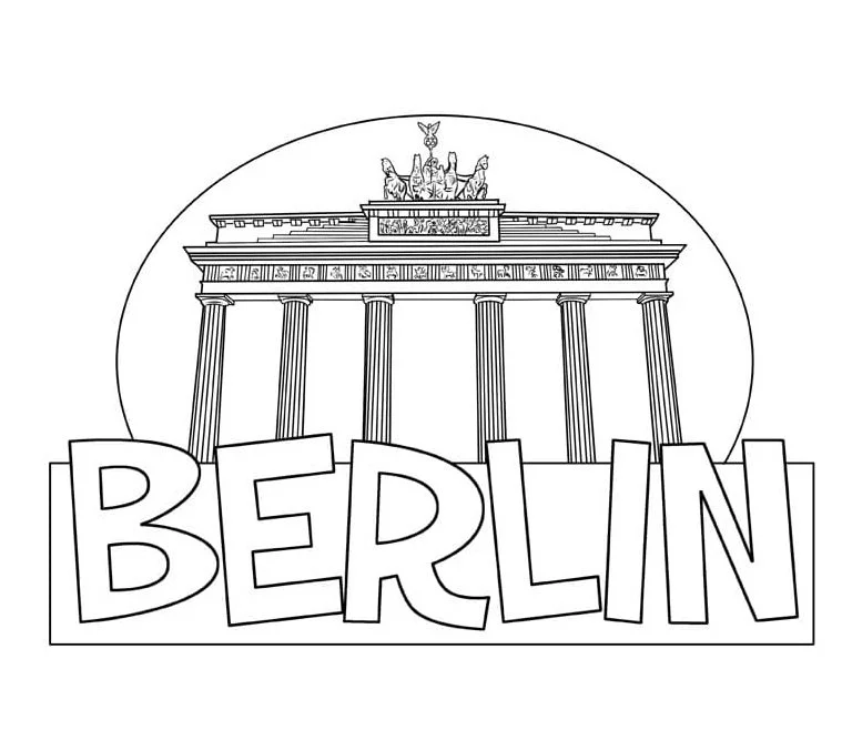 Desenhos de Berlim Para Colorir 7