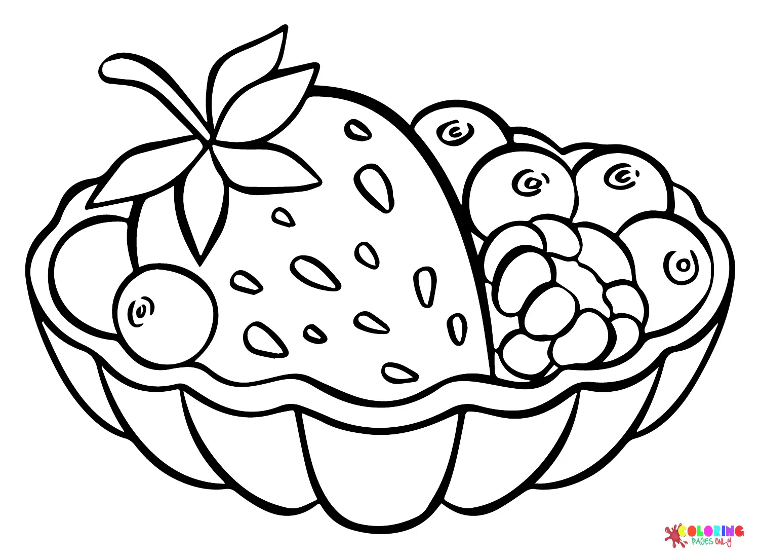 Beeren Ausmalbilde 2