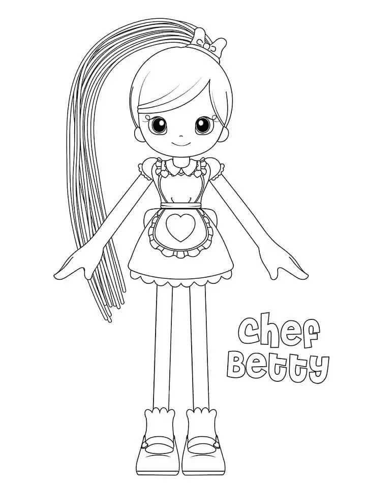 Betty Spaghetty Para Colorear 16