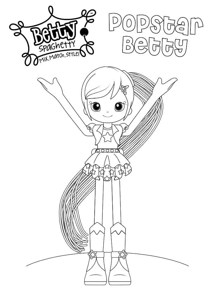 Betty Spaghetty Ausmalbilder