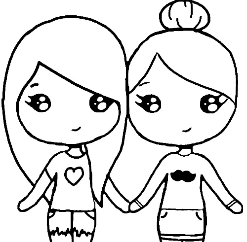 Desenhos de Bff Para Colorir 11