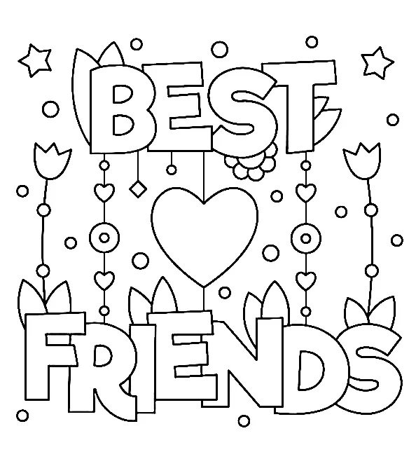 Desenhos de Bff Para Colorir 14