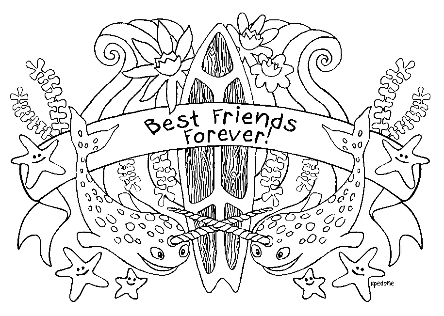 Desenhos de Bff Para Colorir 29